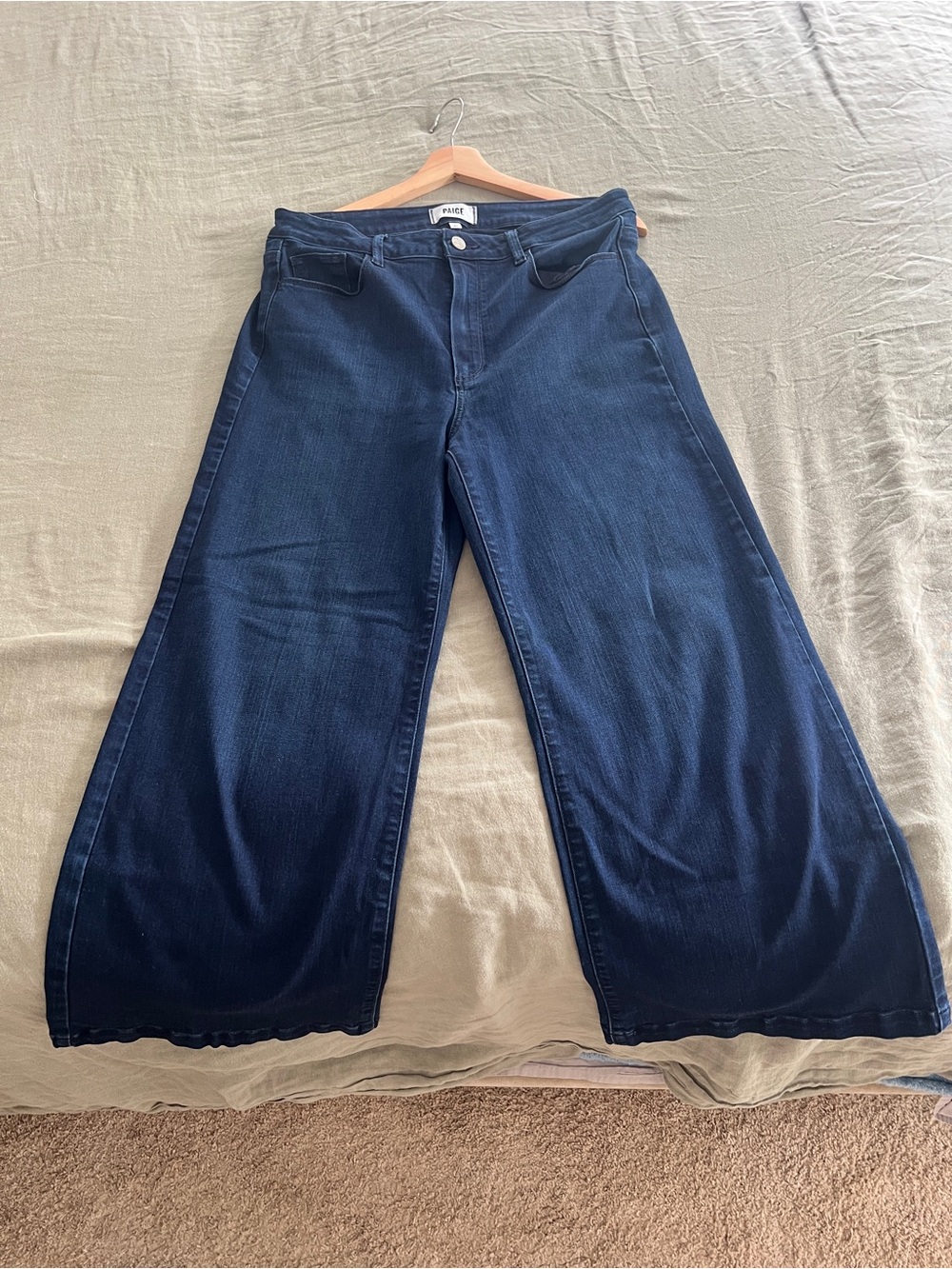 Paige Cropped Wide Leg Flare